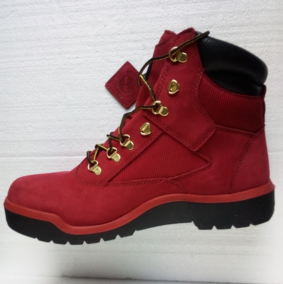 Timberland (Jimmy Jazz Exclusive Edition) Suede Leather 6in Boots Men's 11 Red - Picture 2 of 16